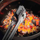 Napoleon charcoal rake and tongs set for safely managing hot coals and ash on grills or smokers