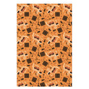 Orange Grillin’ Chillin’ Refillin’ BBQ Wrapping Paper with smokers and steaks – available in 24x36 or 24x60