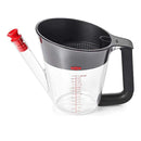 OXO Good Grips Fat Separator 4-cup – durable gravy and broth separator with stopper and strainer