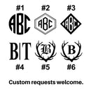 Arkansas leatherette tray in 6x6 or 9x9 with multiple designs for stylish organization at DDR BBQ Supply