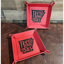 Arkansas leatherette tray in 6x6 or 9x9 with multiple designs for stylish organization at DDR BBQ Supply