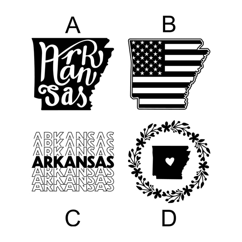 Arkansas leatherette tray in 6x6 or 9x9 with multiple designs for stylish organization at DDR BBQ Supply