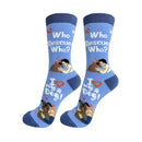 Rescue dog socks for BBQ lovers at DDR BBQ Supply – perfect gift for grillers who cook with adopted best friends