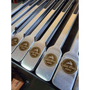 Personalized BBQ tongs with custom engraving, durable design, and soft-grip handle available at DDR BBQ Supply