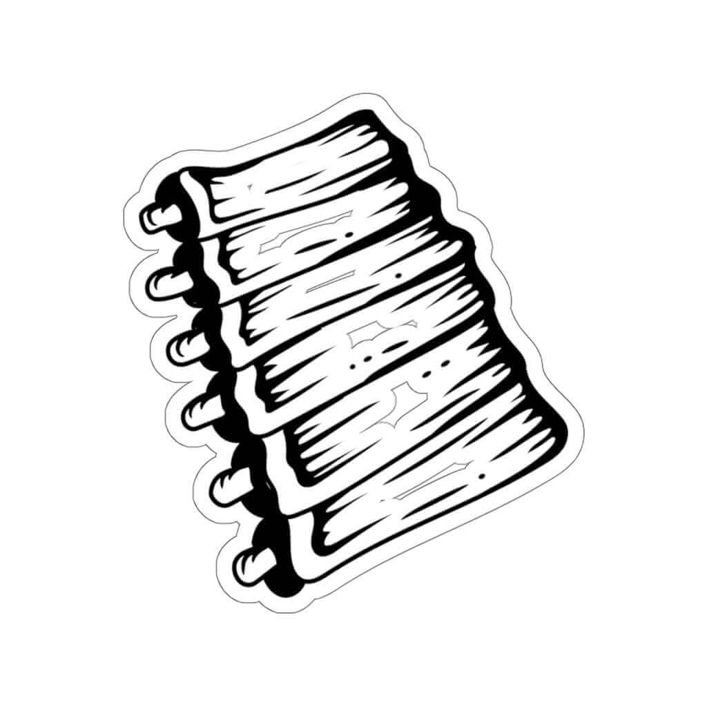 Ribs BBQ Sticker – For Pitmasters Who Live for the Rack