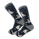 Siberian Husky dog socks for BBQ lovers at DDR BBQ Supply – perfect gift for grillers and their bold backyard sled dogs