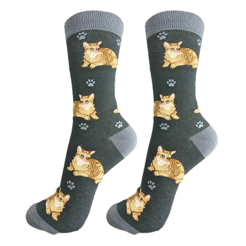 Orange Tabby Cat Socks E & S Pets/Faire