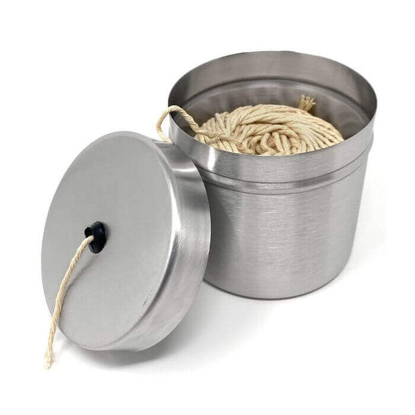 Stainless Steel Grilling Twine Holder with 220' food‑safe 18‑ply cotton twine