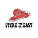 Steak It Easy BBQ Sticker – funny BBQ decal for chill grillers at DDR BBQ Supply