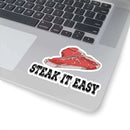Steak It Easy BBQ Sticker – funny BBQ decal for chill grillers at DDR BBQ Supply