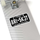 Brisket Texas BBQ sticker for smokers, coolers, and Texas pitmasters – shop DDR BBQ Supply