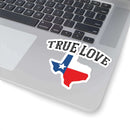 True Love Texas BBQ sticker for smokers, coolers, and grill gear – shop DDR BBQ Supply
