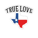 True Love Texas BBQ sticker for smokers, coolers, and grill gear – shop DDR BBQ Supply