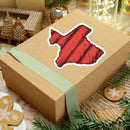 Texas Steak BBQ sticker with Lone Star design for smokers, coolers, and grilling setups – shop DDR BBQ Supply