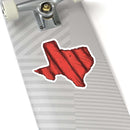 Texas Steak BBQ sticker with Lone Star design for smokers, coolers, and grilling setups – shop DDR BBQ Supply
