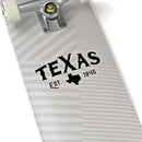 Texas Est 1845 BBQ sticker for coolers, smokers, laptops, and BBQ gear – shop DDR BBQ Supply