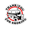 Thank You For Smoking BBQ sticker with smoker illustration – shop DDR BBQ Supply
