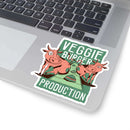 Veggie Burger Production BBQ sticker mocking plant-based burgers – shop DDR BBQ Supply