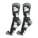 Westie dog socks for BBQ lovers at DDR BBQ Supply – perfect gift for grillers and their bold white terrier sidekicks